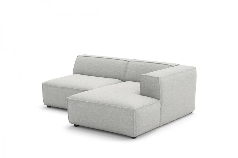 Model MODULARIS WB (wysoki bok) - Modularis WB sofa 1,5 osobowa + longchair prawy